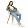 Buy Dining Chair - Boucle Upholstery - Amir  White 60617 at MyFaktory